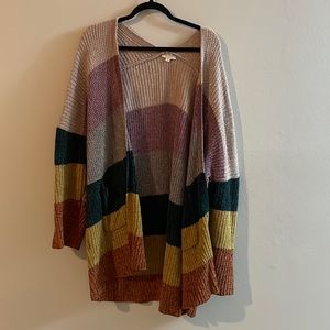 Color Block Cardigan